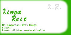 kinga reit business card